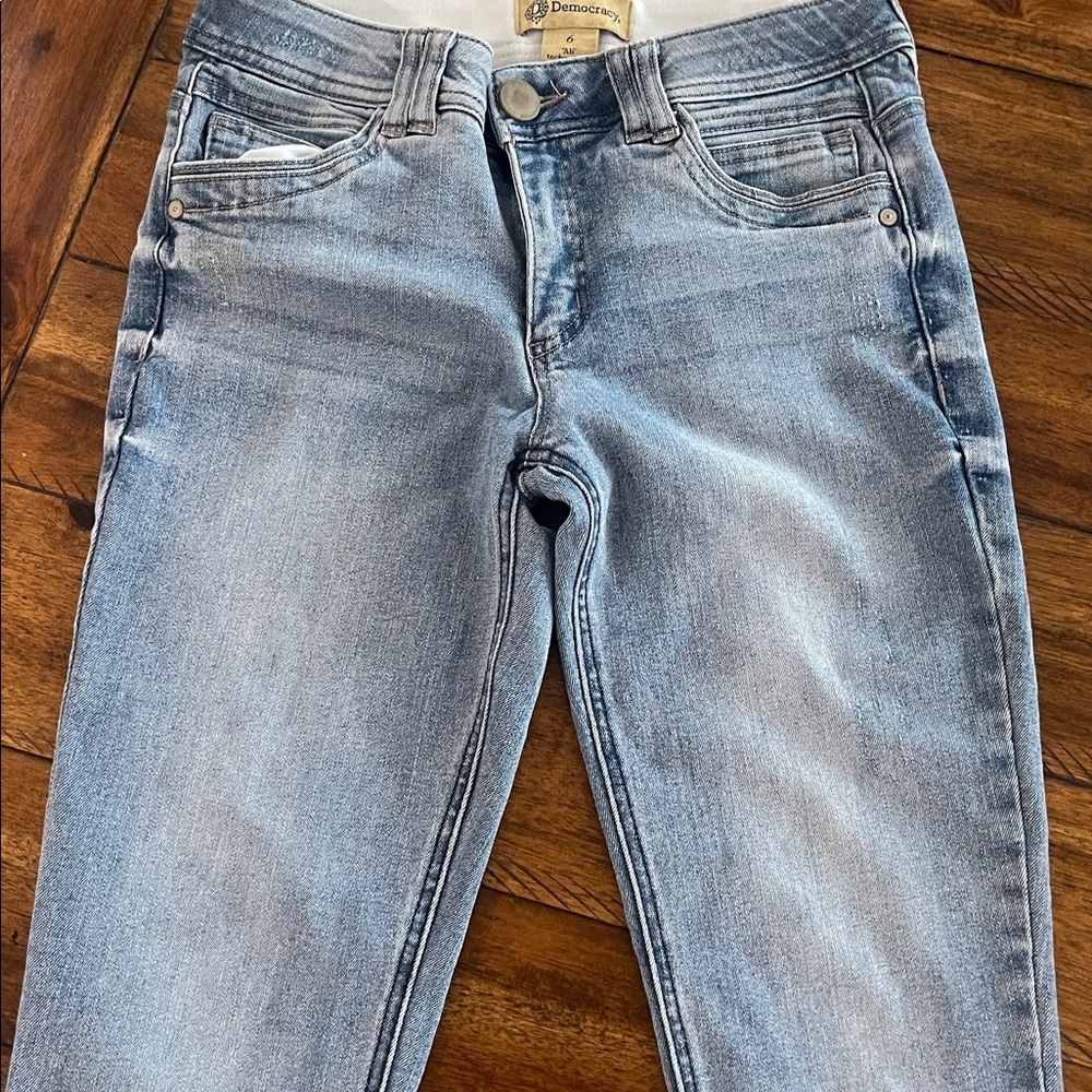 Democracy Ab Technology light wash blue denim size 6 - Picture 5 of 15